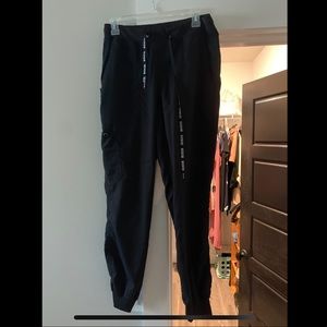 Black jogger scrubs